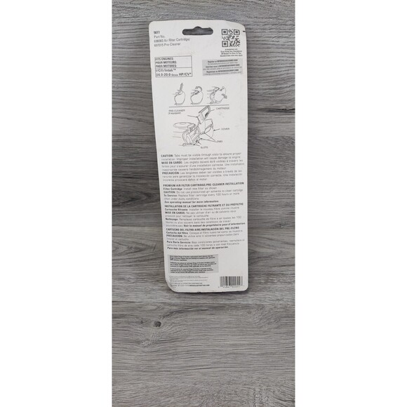 Briggs & Stratton, 5077 Air Filter, Part #698083/697015,  14-20 HP Lawn Mowers - Picture 3 of 3